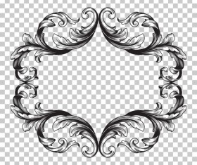 Classical ornament frame vector illustration 08