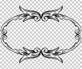 Classical ornament frame vector illustration 16