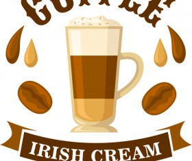 Coffee vintage labels vector design 04