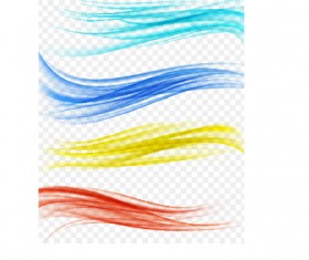 Colored wavy lines background illustration vector 03