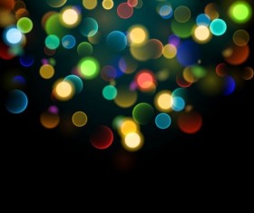 Colorful bokeh effect with background vector 02