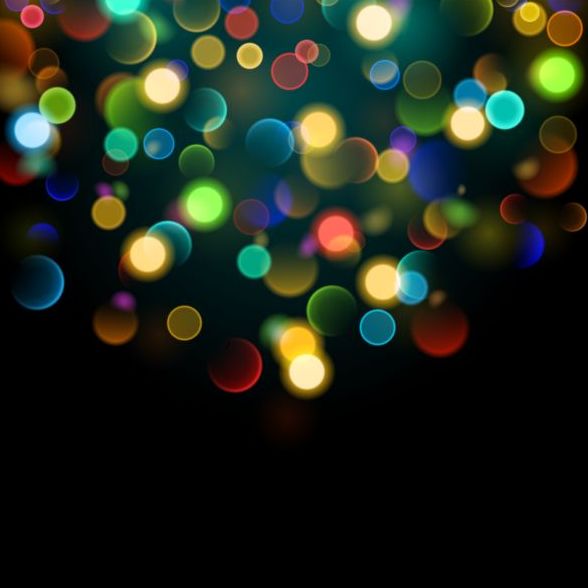 Colorful bokeh effect with background vector 02