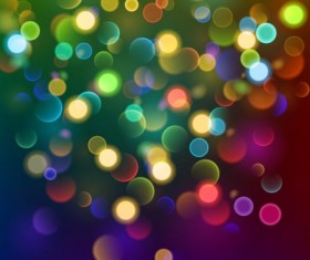 Colorful bokeh effect with background vector 03