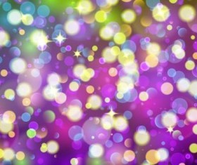 Colorful bokeh effect with star light background vector