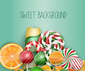 Colorful sweet background vector material 02