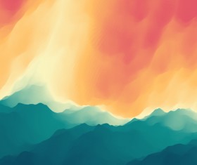 Colorful watercolor blurred background vector 05