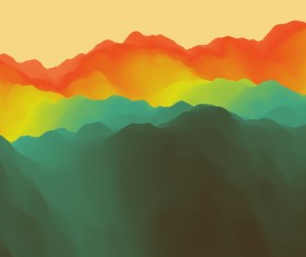 Colorful watercolor blurred background vector 11