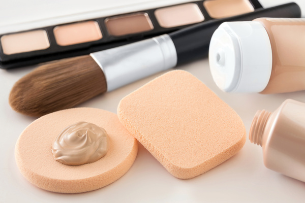 Cosmetic foundation cream Stock Photo