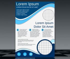 Cricles flyer cover template illustration vector 01