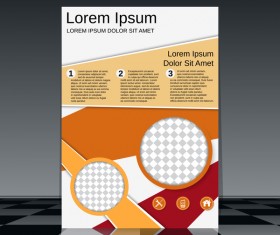 Cricles flyer cover template illustration vector 12