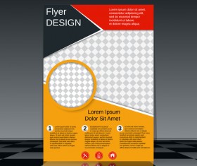 Cricles flyer cover template illustration vector 14