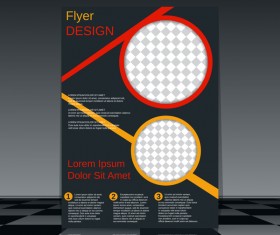 Cricles flyer cover template illustration vector 16