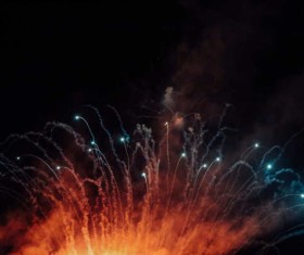 Dazzling fireworks Stock Photo