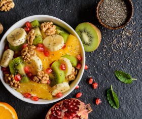 Delicious fruit salad Stock Photo