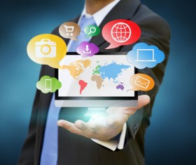 Smartphone Internet technology Stock Photo