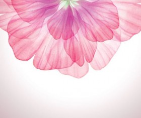 Dream pink flower with vector 01