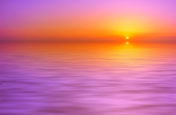 Dusk horizon sunset scenery HD picture