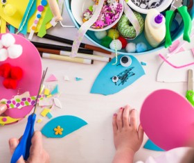 Easter paper craft Stock Photo 01