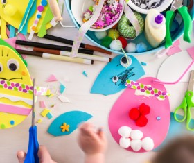 Easter paper craft Stock Photo 02