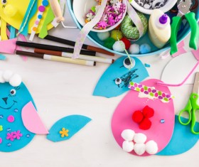 Easter paper craft Stock Photo 03