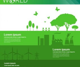 Ecology world infographics design vector 11