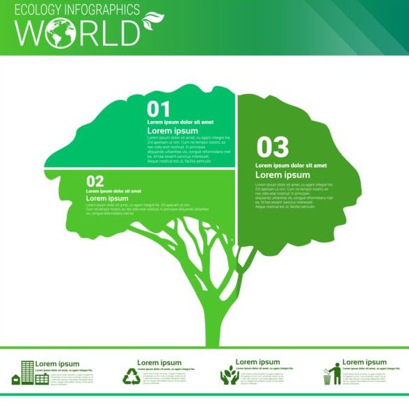 Ecology world infographics design vector 12