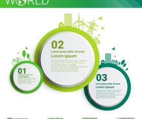 Ecology world infographics design vector 14