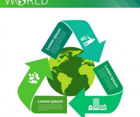 Ecology world infographics design vector 15