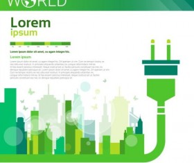 Ecology world infographics design vector 18