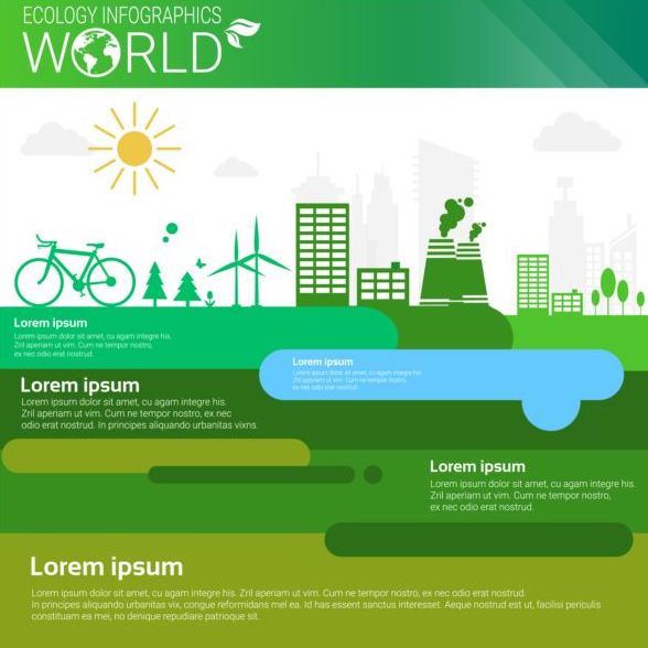 Ecology world infographics design vector 19