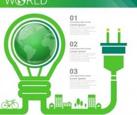 Ecology world infographics design vector 20