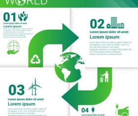 Ecology world infographics design vector 22