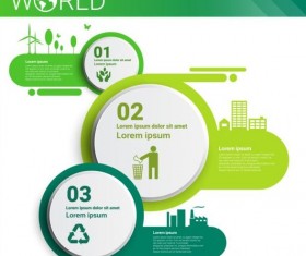 Ecology world infographics design vector 24