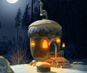 Fairy house Stock Photo 02