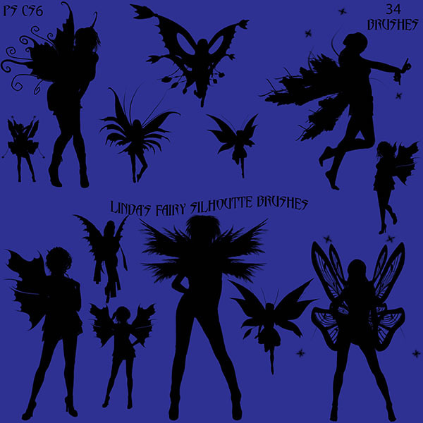 Fairy silhouettes PS brushes