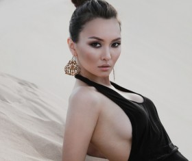 Fashion Asian female model HD picture