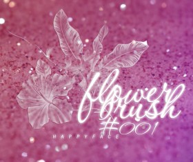 Flower transparent photoshop brushes