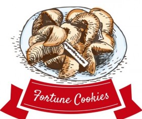 Fortune cookies vector