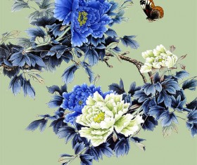Freehand peony flower HD picture