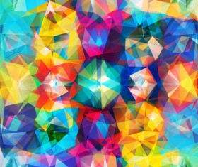 Geometric polygon colorful background vectors 03