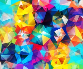 Geometric polygon colorful background vectors 04