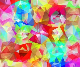 Geometric polygon colorful background vectors 07