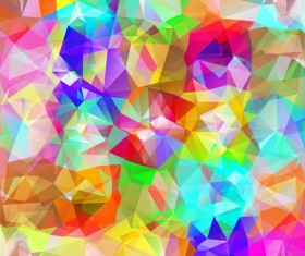 Geometric polygon colorful background vectors 08
