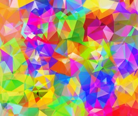 Geometric polygon colorful background vectors 10