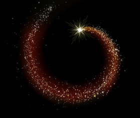 Glitter trail stars backgrounds Stock Photo 03