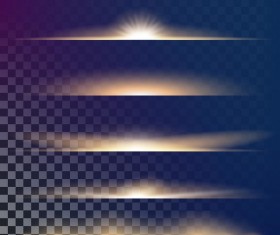 Glowing effect illustration vector set 13