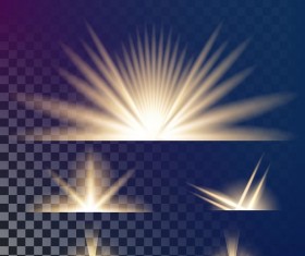 Glowing effect illustration vector set 14
