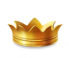 Golden crown vector illustration 01