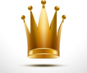 Golden crown vector illustration 02