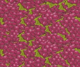 Grape seamless hand drawn vector